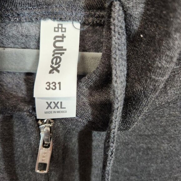 Tultex‎ 331 Classic Zip in Charcoal Heather Size XXL - Picture 5 of 6